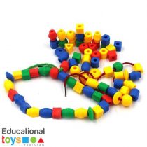 Geometric Lacing Beads - Small