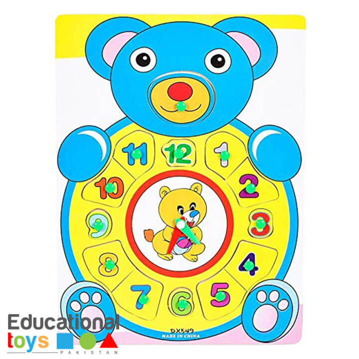 Bear Clock Wooden Puzzle