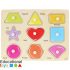 Shapes Wooden Peg Puzzle - Printed Board