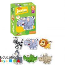 Jungle Animals Jigsaw Puzzle for Toddlers