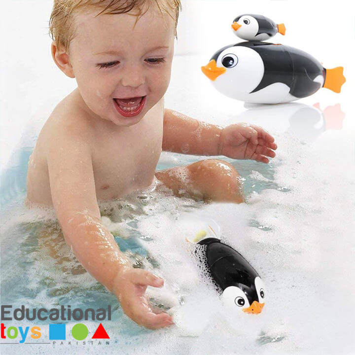 Battery Operated Swimming Penguin Bathing Toy