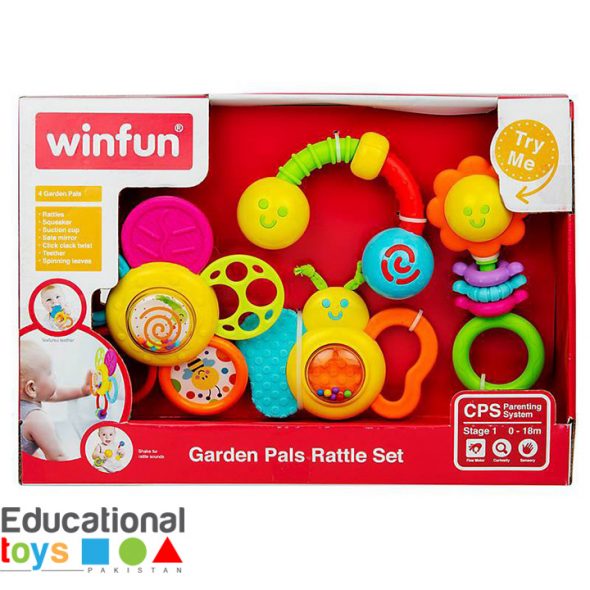 Buy WinFun Garden Pals Rattle Set Online Educational Toys Pakistan