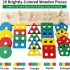 five column wooden toy 3