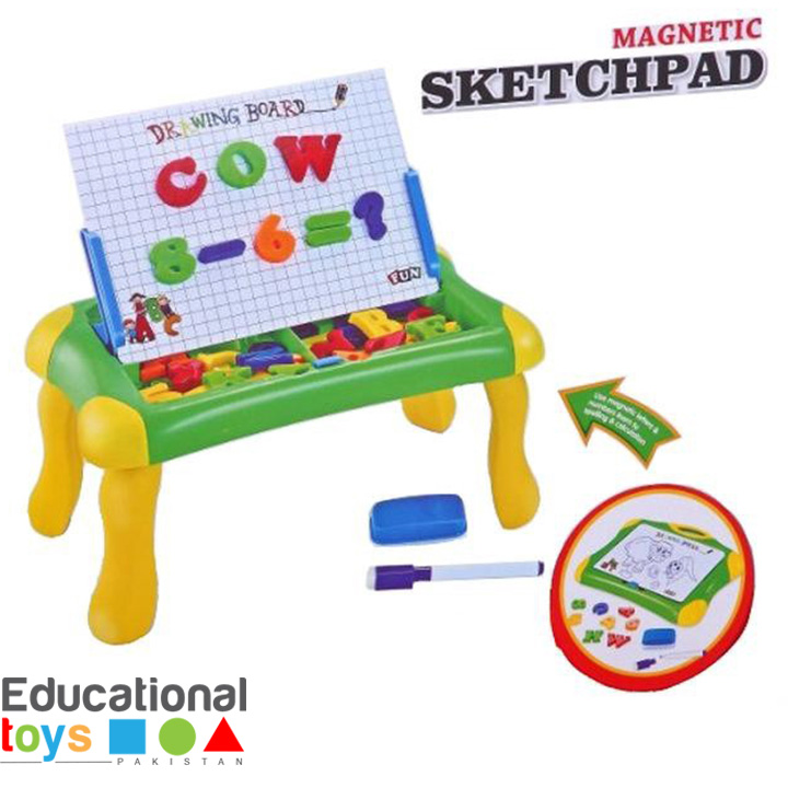 Magnetic Learning Drawing/Sketchpad Board