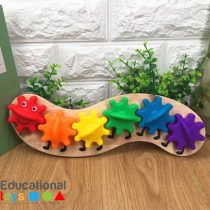 Colourful Rotating Gear Caterpillar