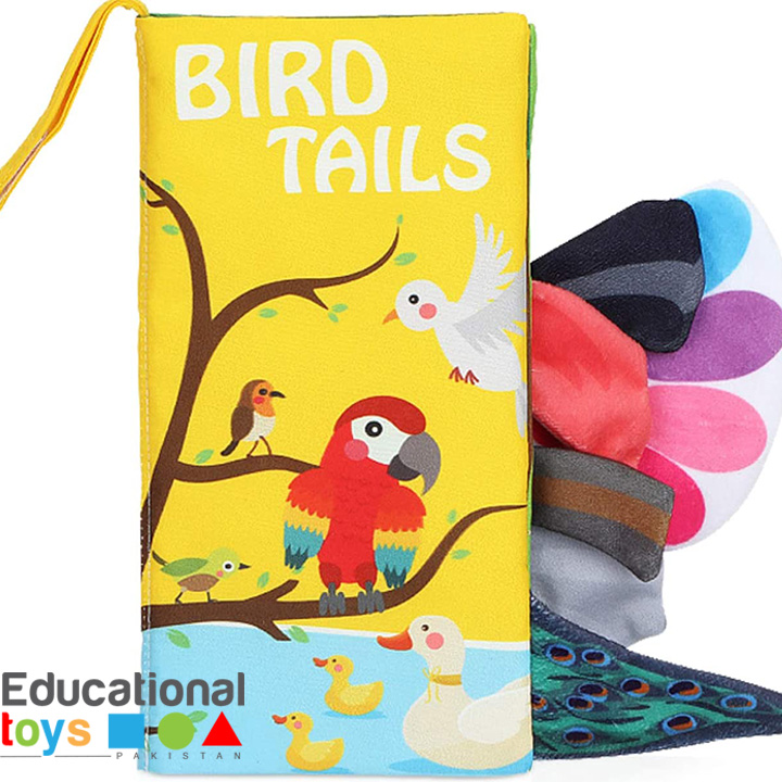 Bird Tails – Soft Crinkle Cloth Book for Babies