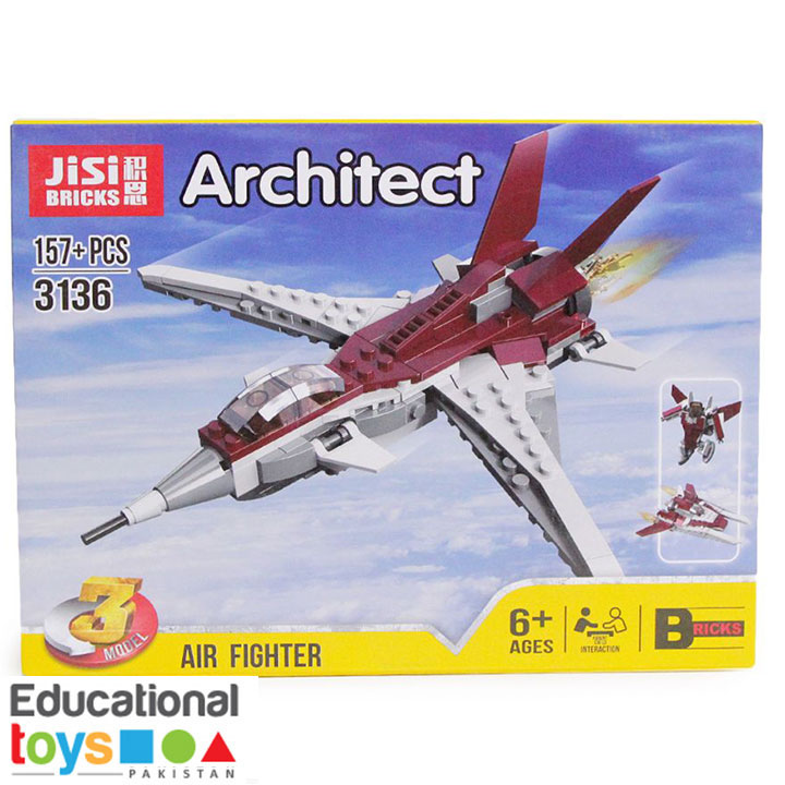 Architect Blocks – Air Fighter – 3136 – 157+ pieces