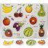wooden fruit puzzle printed board 1