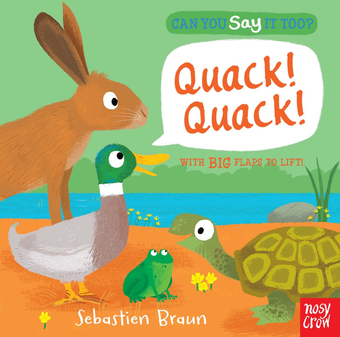 Can You Say It, Too? Quack! Quack! (Board Book) – Lift the flap