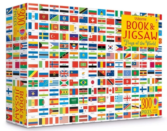 Usborne Flag of the World Book and Jigsaw Puzzle – 300 Pieces