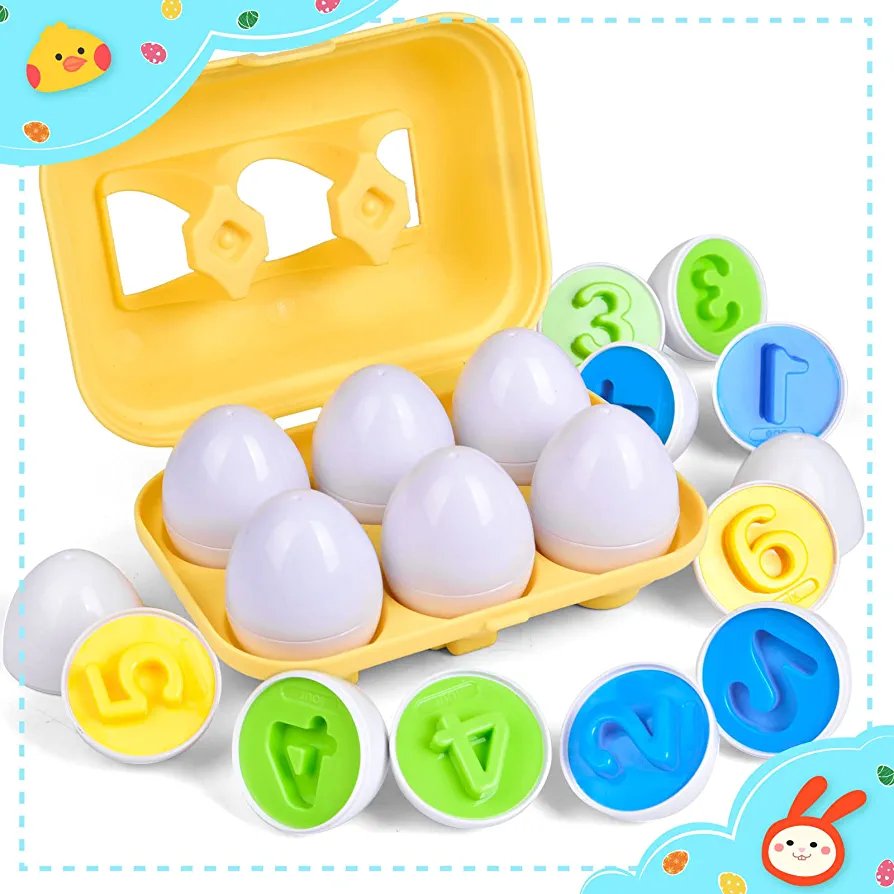 Number Matching Eggs – Set of 6