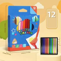 plastic crayon - 12 pieces