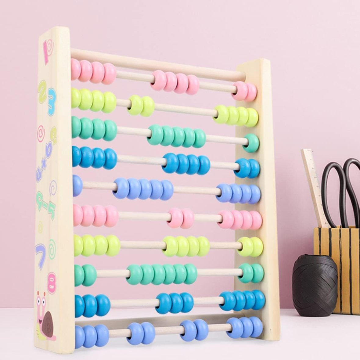 Box Damaged – 10 Row Wooden Abacus