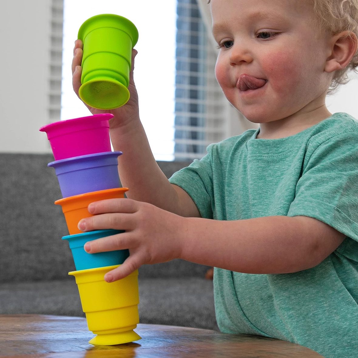 Soft Silicone Stacking Cups – 6 pieces