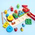 3 in 1 Wooden Toy: 4 Column, Fishing and Bee Clipping 1000068174