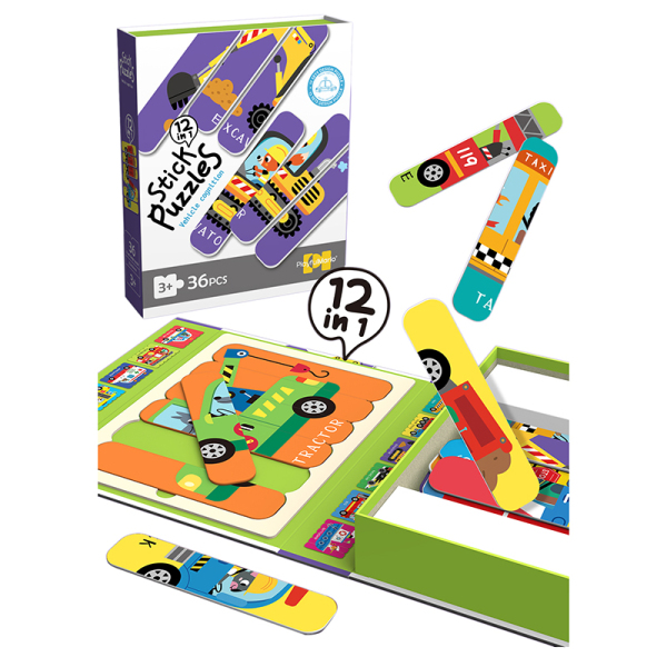 Vehicle Stick Puzzle - 36 Pieces Vehicle Stick Puzzle – 36 Pieces