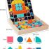 Wooden Mosaic Creative Board with Number Learning Activity 1000268933
