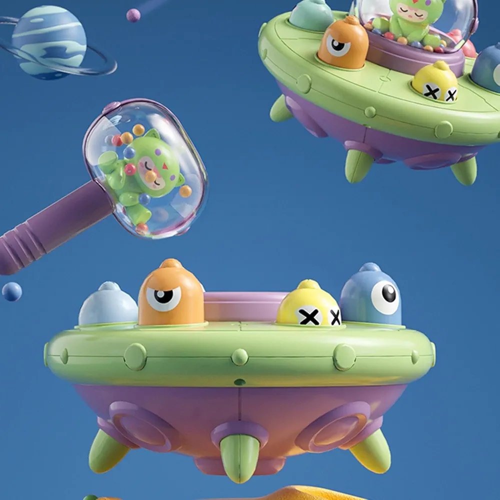 UFO Whac-a-Mole Hammer Toy UFO Whac-a-Mole Hammer Toy